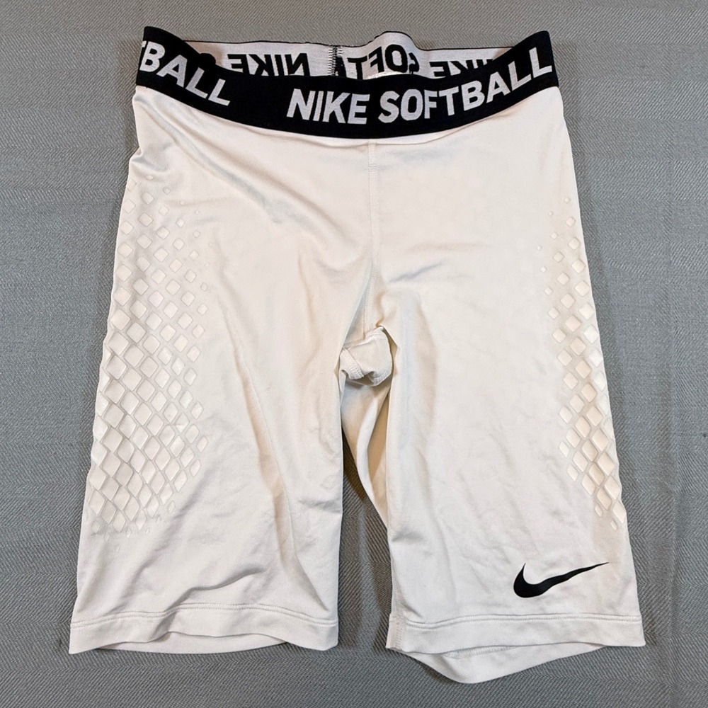 Nike Softball Hyperstrong Slider Shorts Padded Compression 445501-100 Sz S 2329